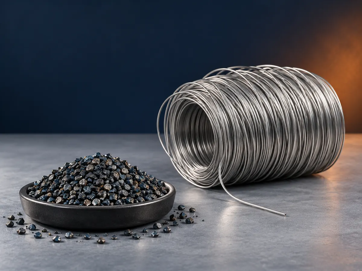 Illustrative steel shot and wire product range