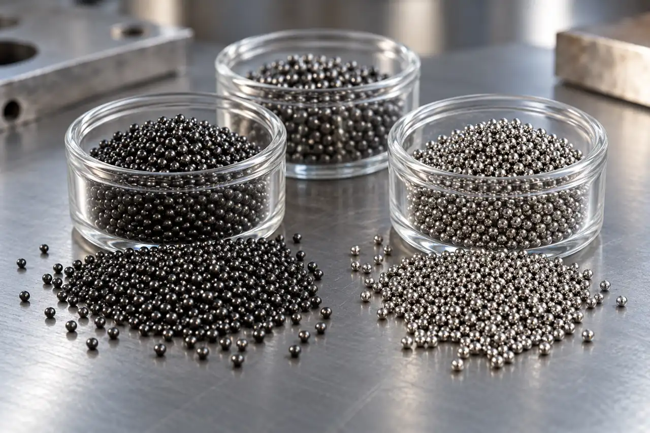 Separate metallic media sample containers illustrating sample identity control