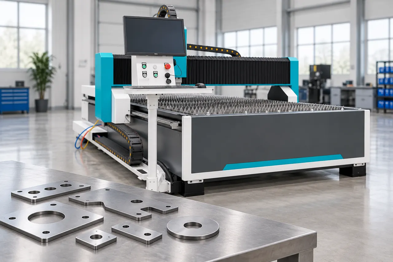 Plain metal cut samples illustrating part-based equipment trial review