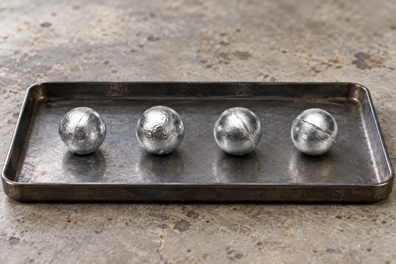 Separate hardware samples on a plain tray for appearance and fit review