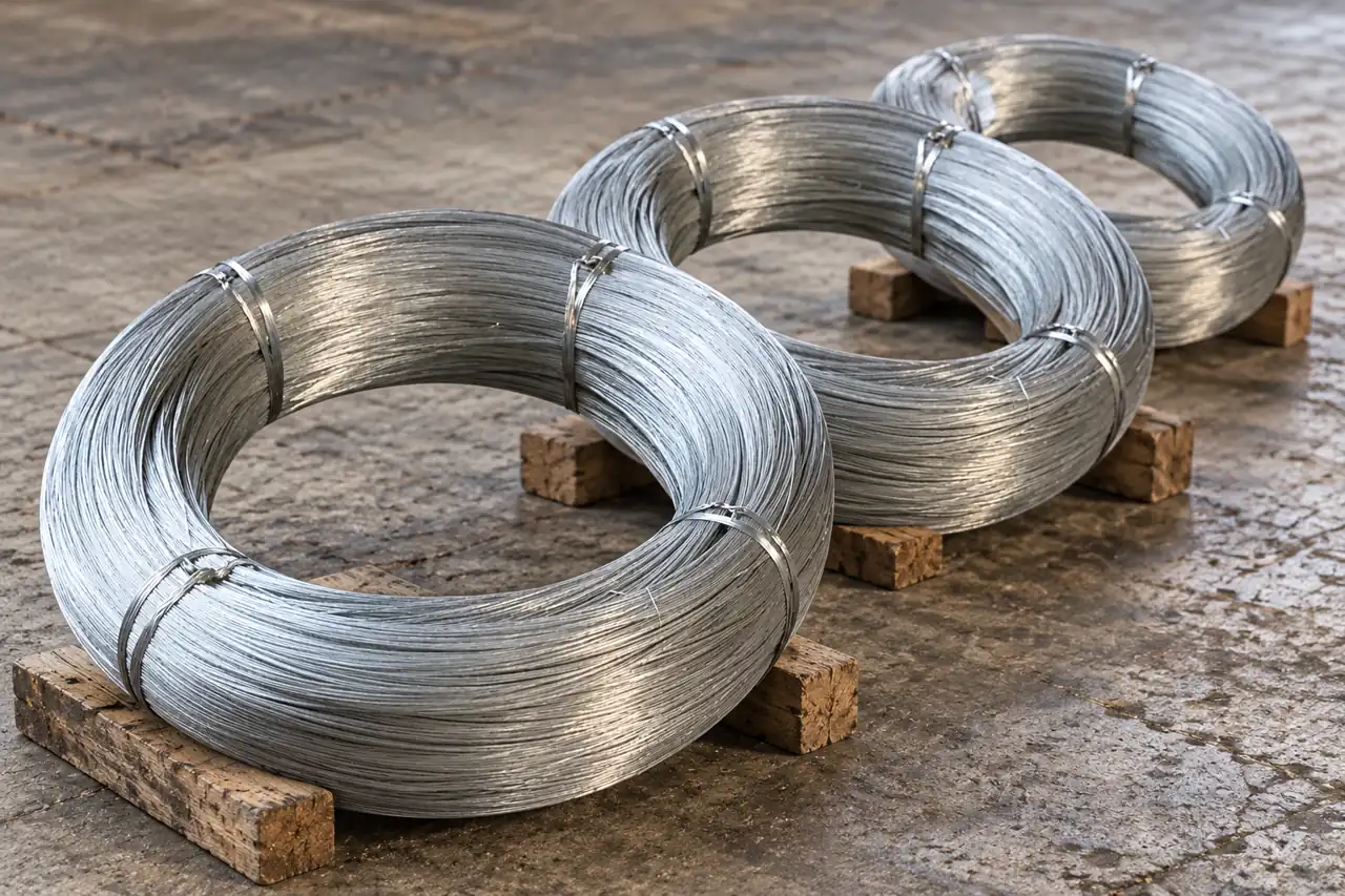 Galvanized wire coils illustrating recurring supply planning