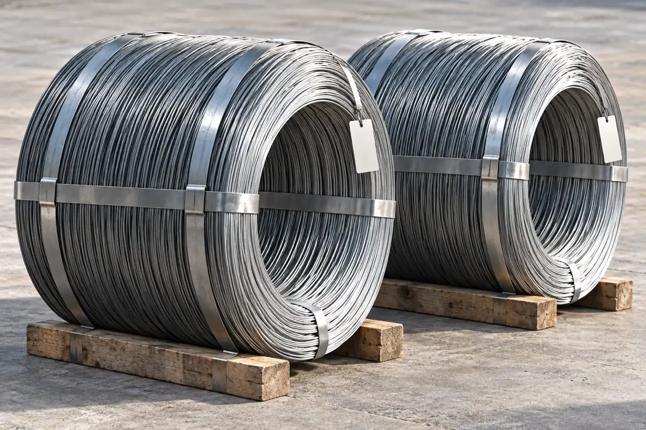 Separately secured rod coils with blank identification tags