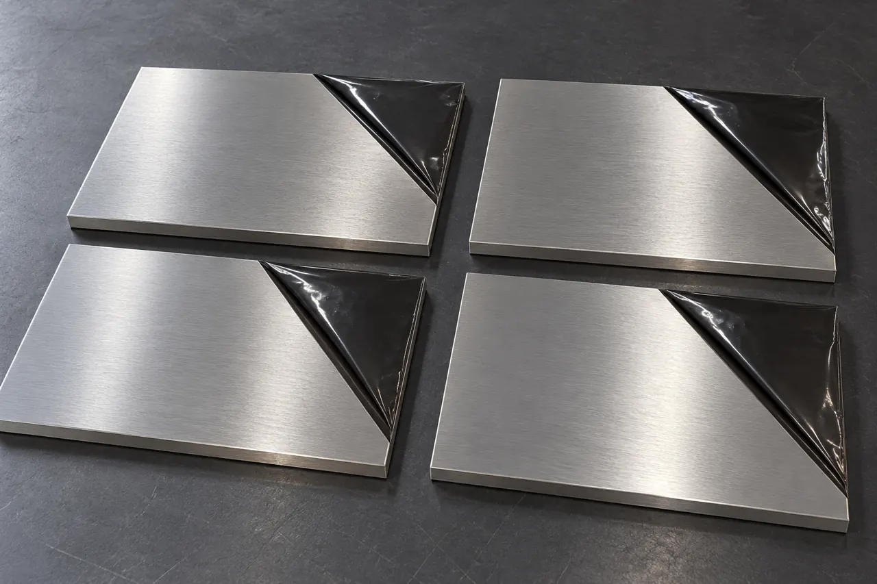 Separate nickel-alloy plate blanks illustrating identity control after cutting